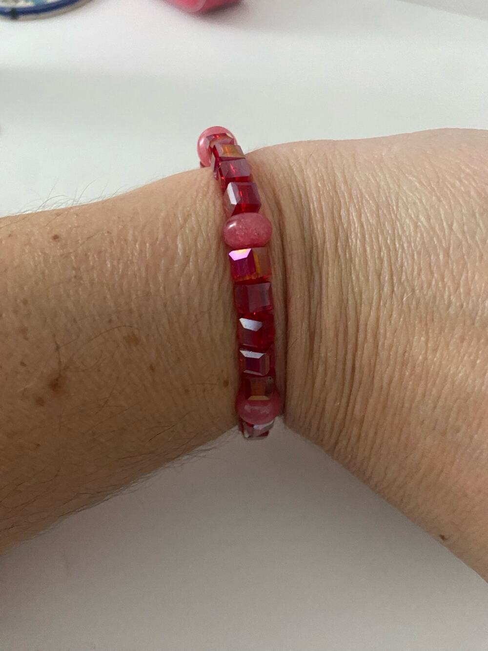 square bead bracelet